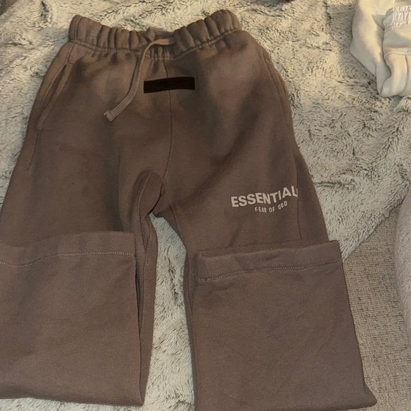 Fear of God Essentials Kids Brown Joggers - Picture 1 of 3